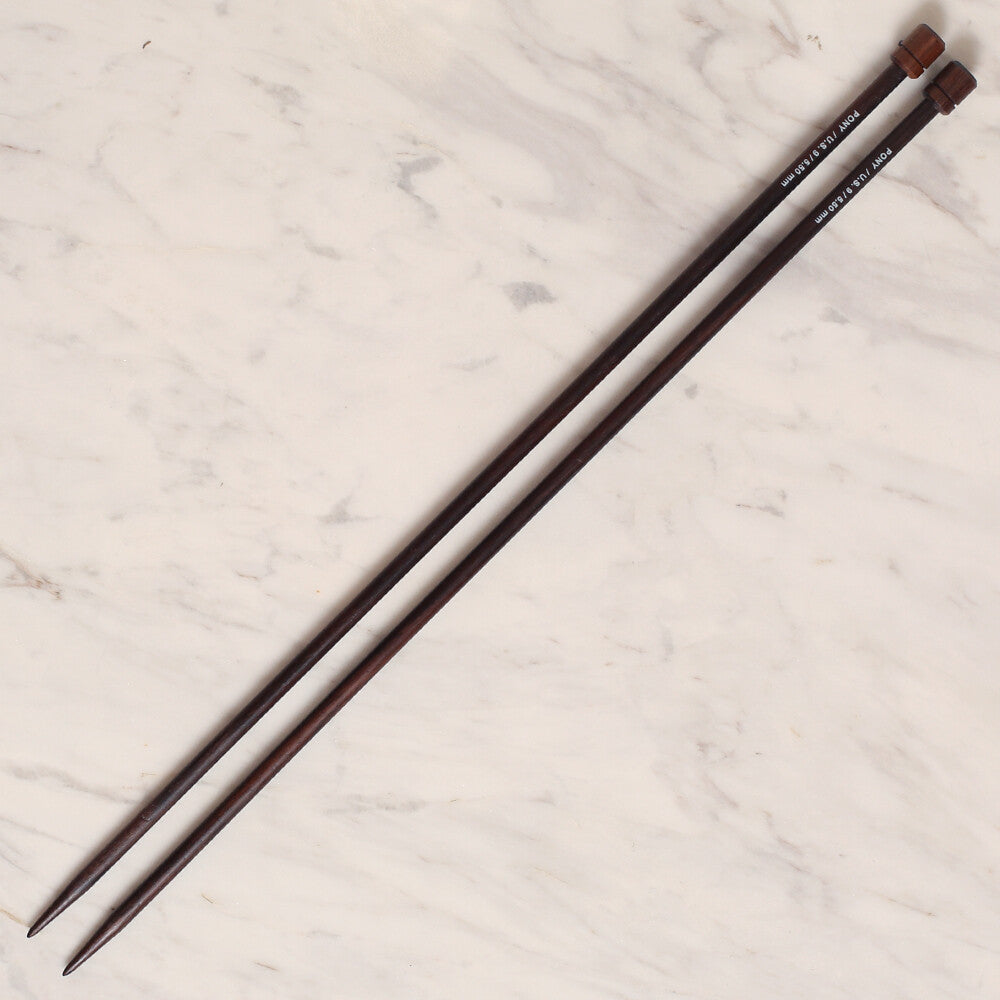 Pony Rosewood 5.5 mm 35 cm Gül Ağacı Örgü Şişi - 33812