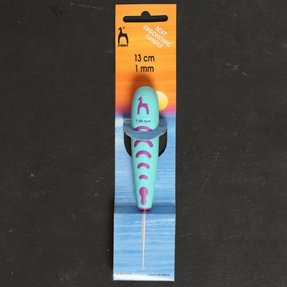 Pony No:12 1,0 mm 13 cm Çelik Uçlu Ergonomik Saplı Dantel Tığ - 59603