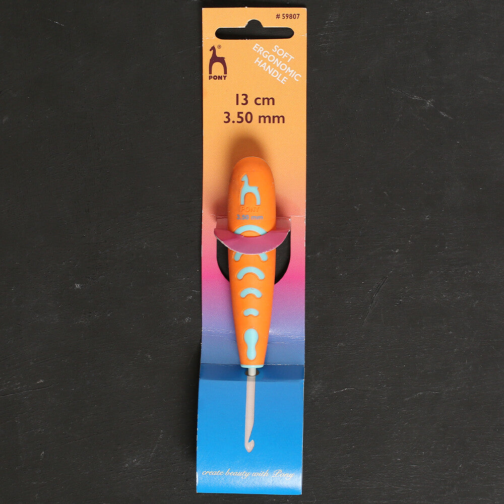 Pony 3.5 mm 13 cm Ergonomik Saplı Alüminyum Yün Tığ - 59807