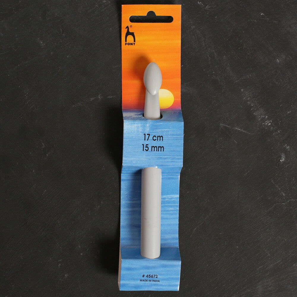 Pony 15 mm 17 cm ABS Boru Plastik Yün Tığ - 45672