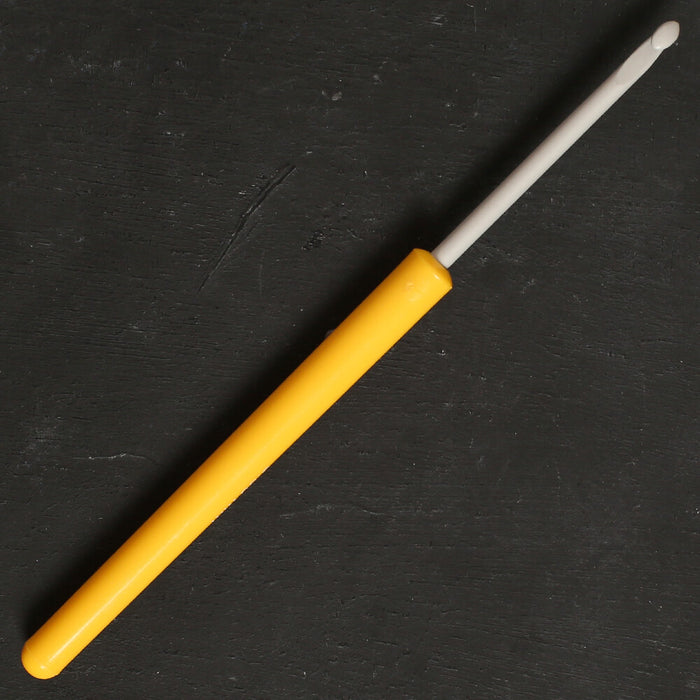 Pony 3.5 mm 14 cm Sarı Alüminyum Plastik Saplı Yün Tığ - 46604