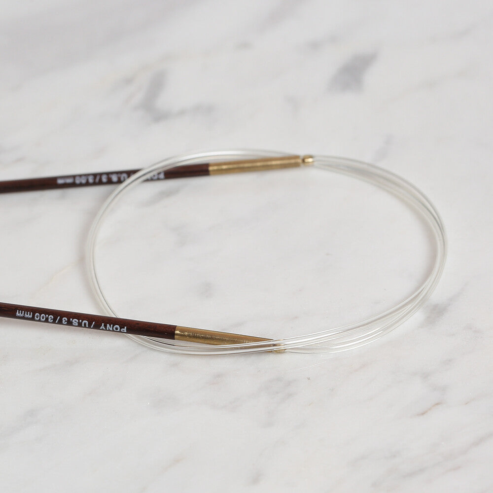 Pony Rosewood 3 mm 60 cm Gül Ağacı Misinalı Şiş - 48805