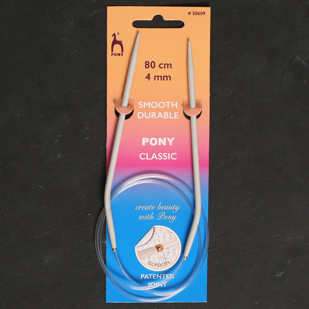 Pony  4 mm 80 cm Glydon Bağlantılı Alüminyum Misinalı Şiş- 50609
