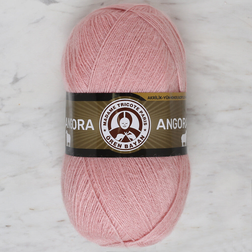 Örenbayan Angora Pembe El Örgü İpi - 001