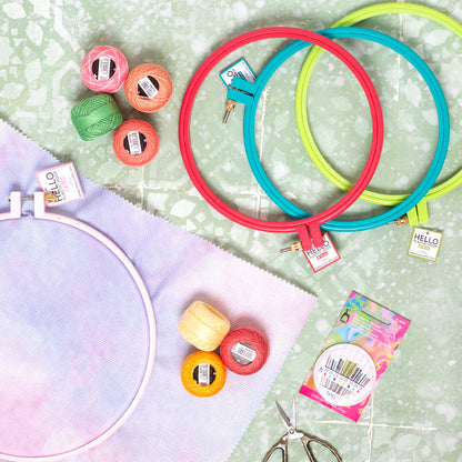 Hello Vidalı Plastik Kasnak 19 cm Pembe