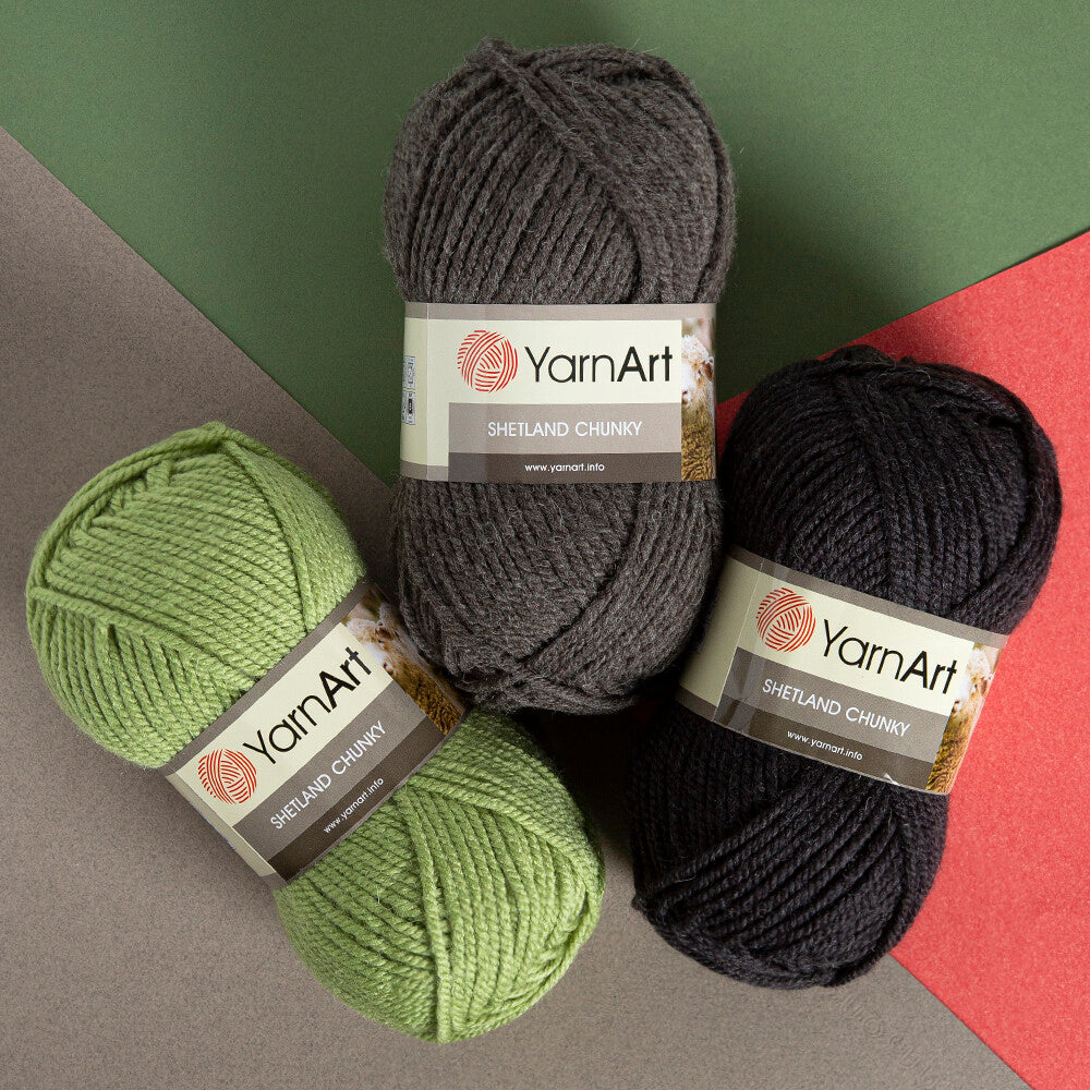 Yarnart Shetland Chunky Kahverengi El Örgü İpi - 619