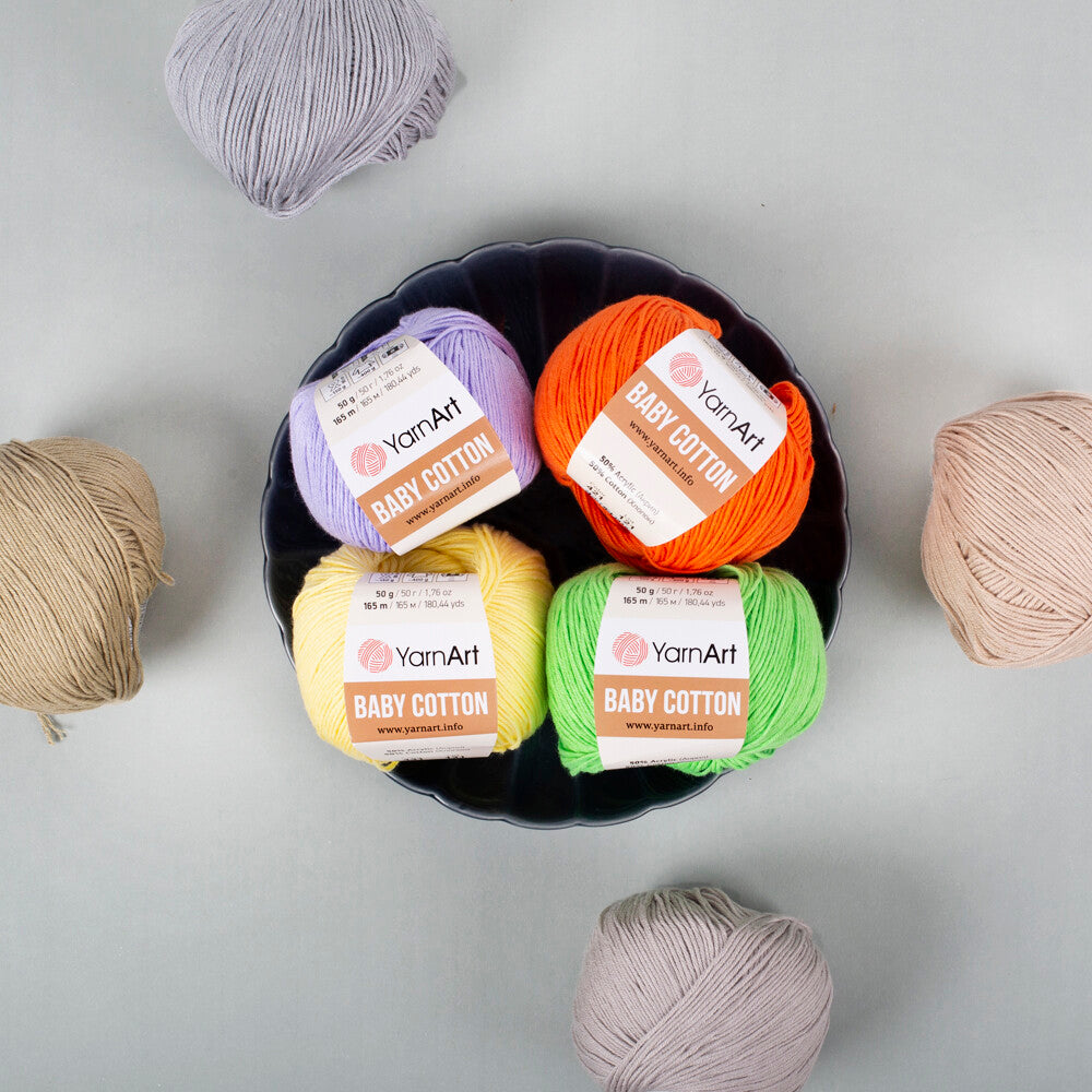 YarnArt Baby Cotton Mavi El Örgü İpi - 448