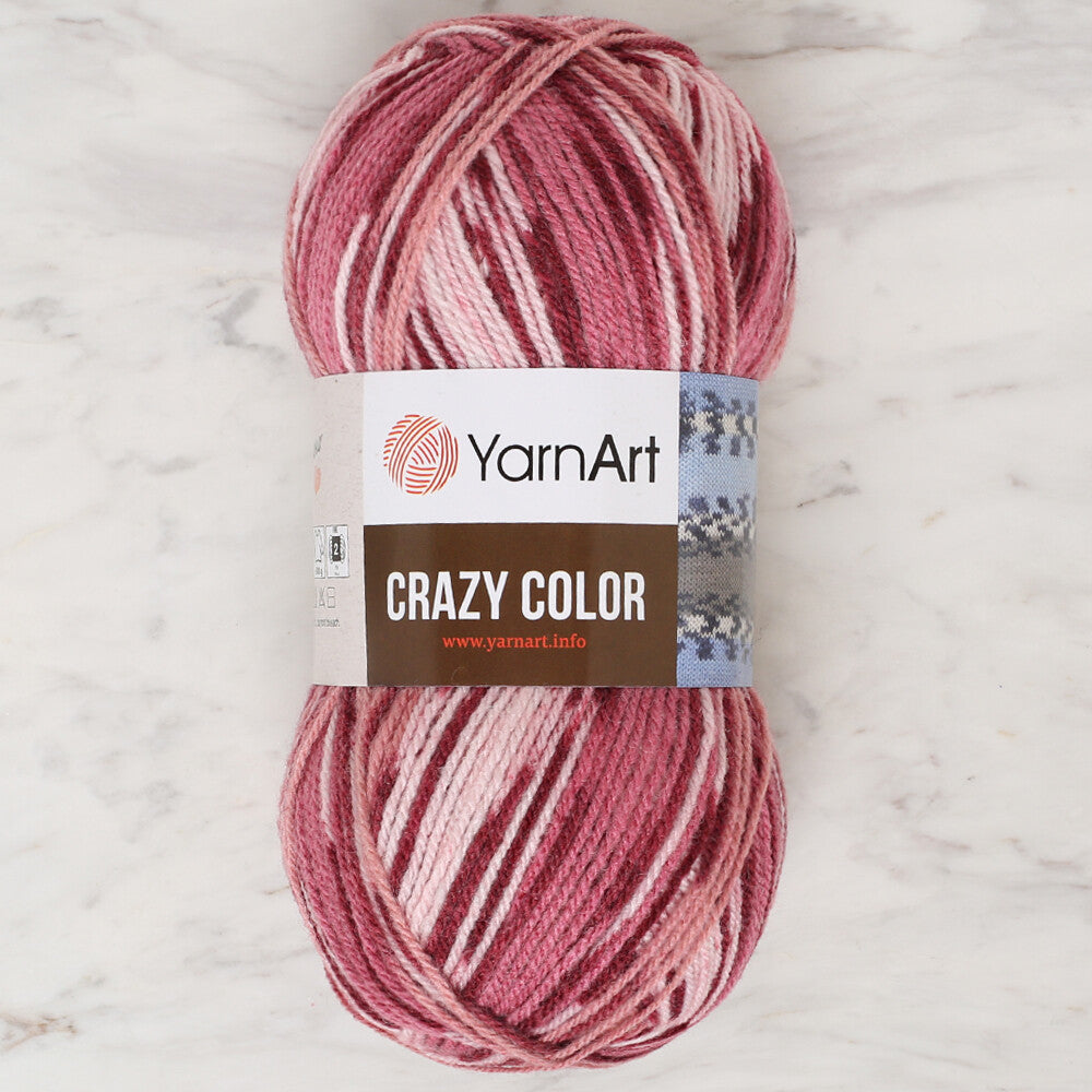 YarnArt Crazy Color Ebruli El Örgü İpi - 136