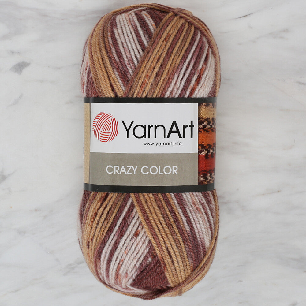 YarnArt Crazy Color Ebruli El Örgü İpi - 138