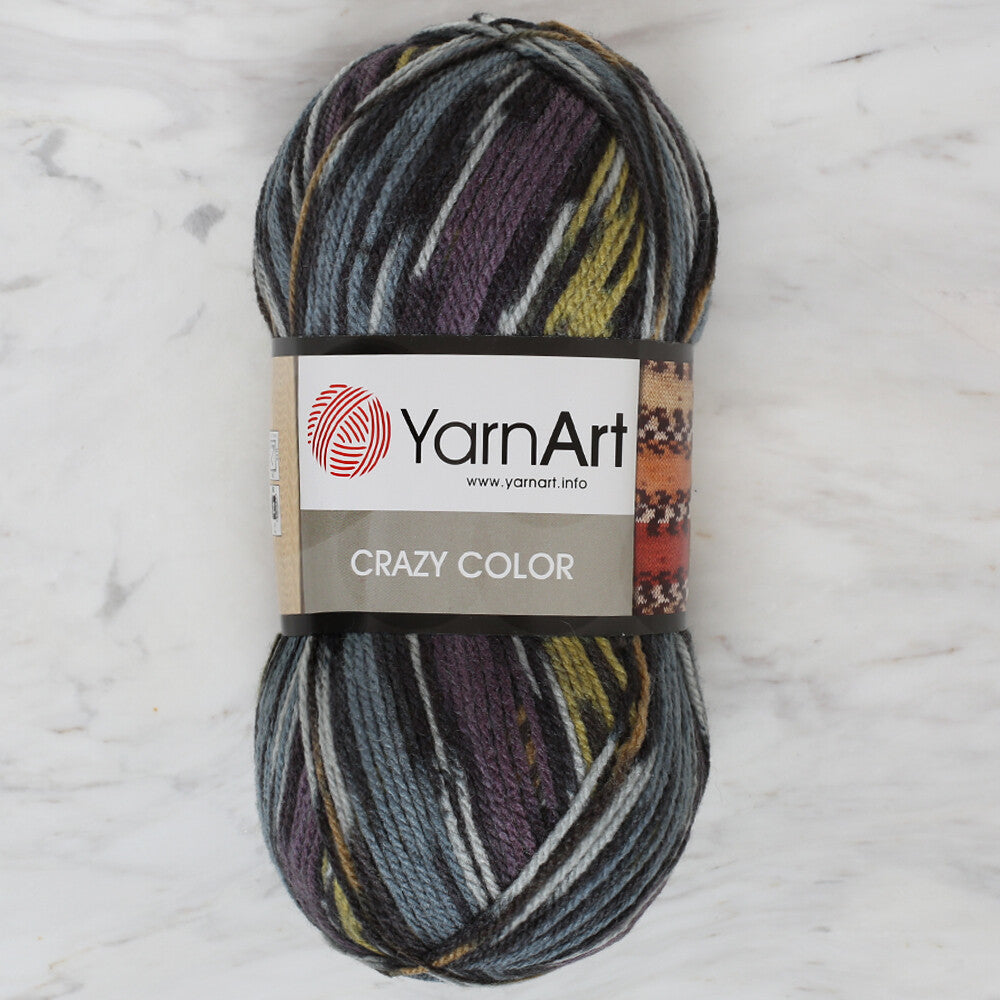 YarnArt Crazy Color Ebruli El Örgü İpi - 170