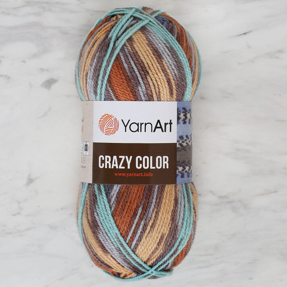 YarnArt Crazy Color Ebruli El Örgü İpi - 175
