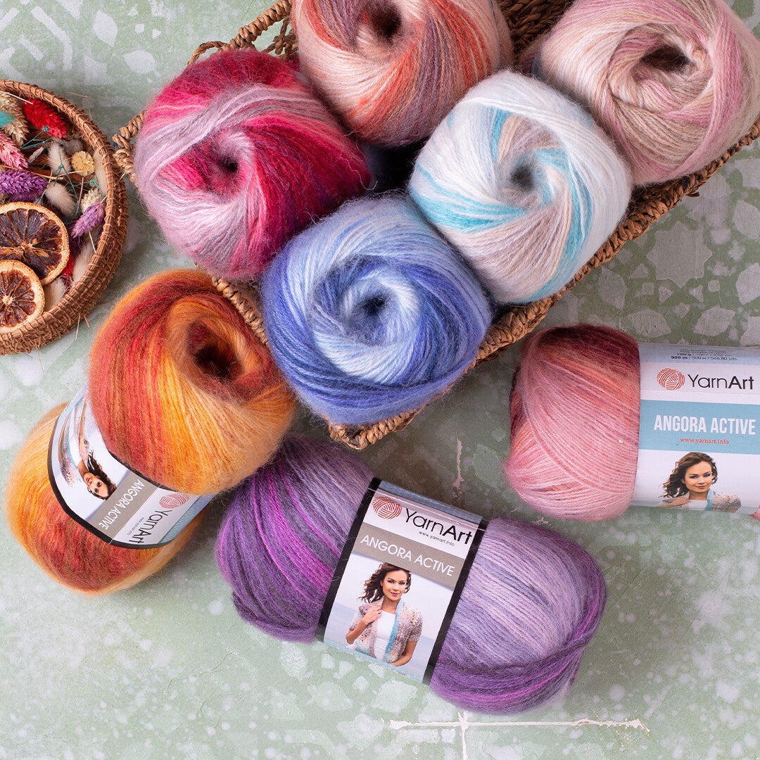 YarnArt Angora Active Ebruli El Örgü İpi - 847