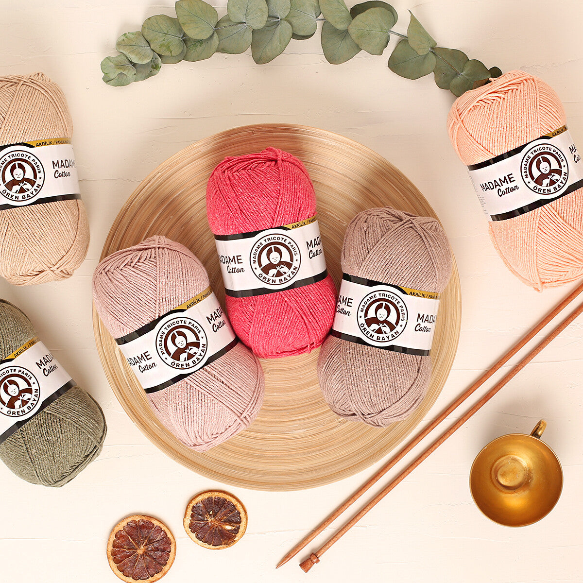 Örenbayan Madame Cotton Sarı El Örgü İpliği - 006