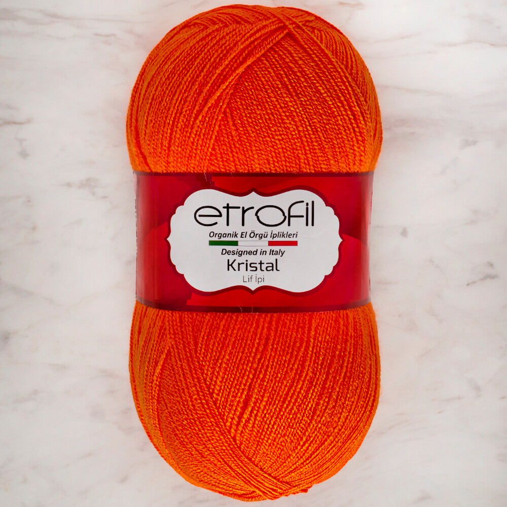 Etrofil Kristal Neon Turuncu El Örgü İpi - 12011