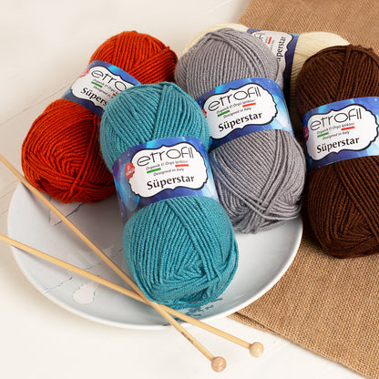 Etrofil Süperstar Gri El Örgü İpi - 70974