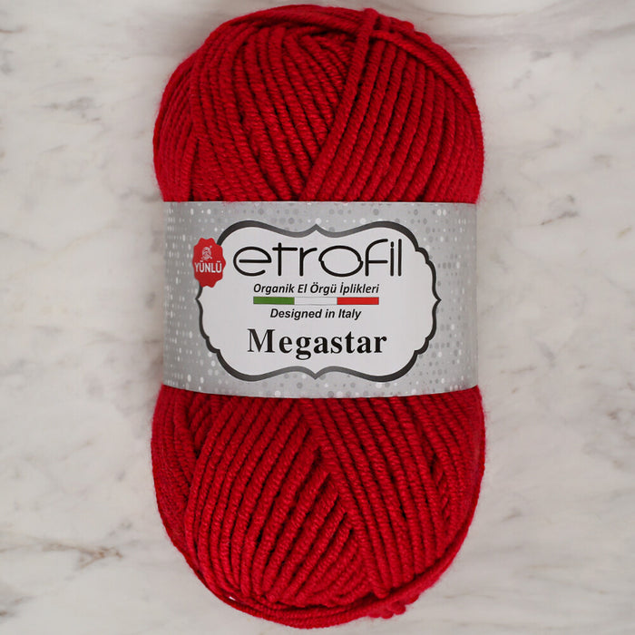 Etrofil Megastar Kırmızı El Örgü İpi - 73121