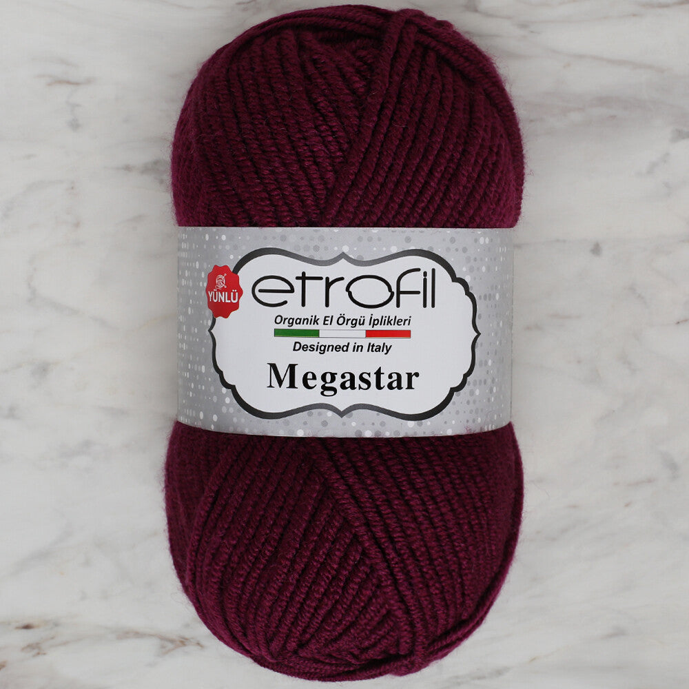 Etrofil Megastar Patlıcan Moru El Örgü İpi - 70609