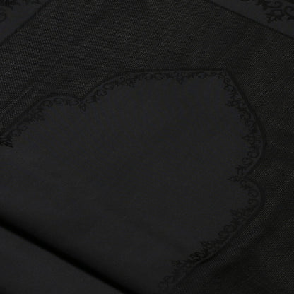 Loren Seccade Etamin Kumaşı 80x130 cm Siyah-06