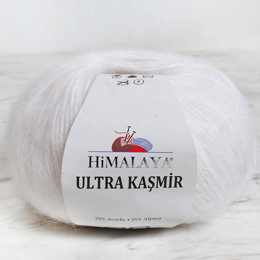 Himalaya Ultra Kaşmir Beyaz El Örgü İpi-56807
