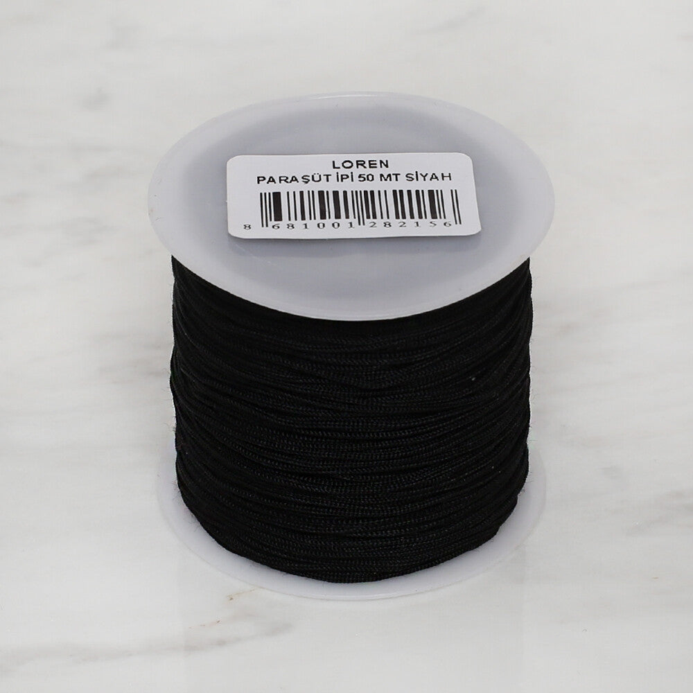 Loren Crafts Paraşüt İpi 50 mt Siyah – Hobium