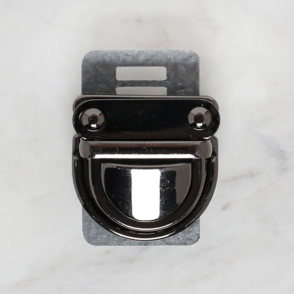 Loren Metal Çanta Kilidi Siyah