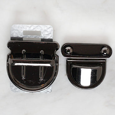 Loren Metal Çanta Kilidi Siyah