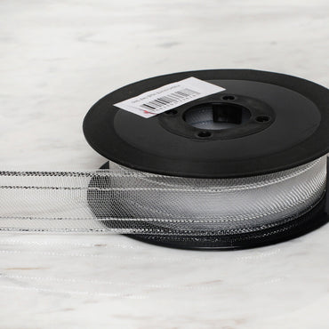 Önel 2,5 cm 20 mt Gümüş Simli Şifon Kurdele