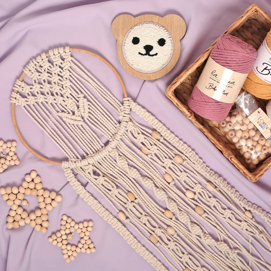 Loren Crafts 20 Adet Ham Oval Ahşap Boncuk 20mm