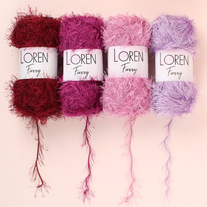 Loren Furry Lacivert El Örgü İpi - RF005