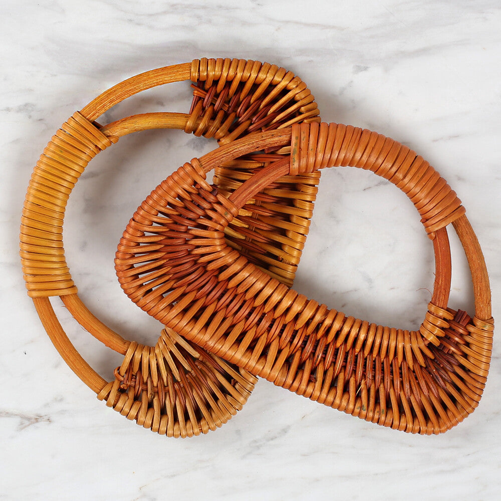 Loren Bambu Hardal Sarısı 2'li Çanta Sapı 