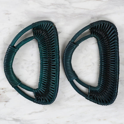 Loren Bambu Koyu Yeşil 2'li Çanta Sapı 