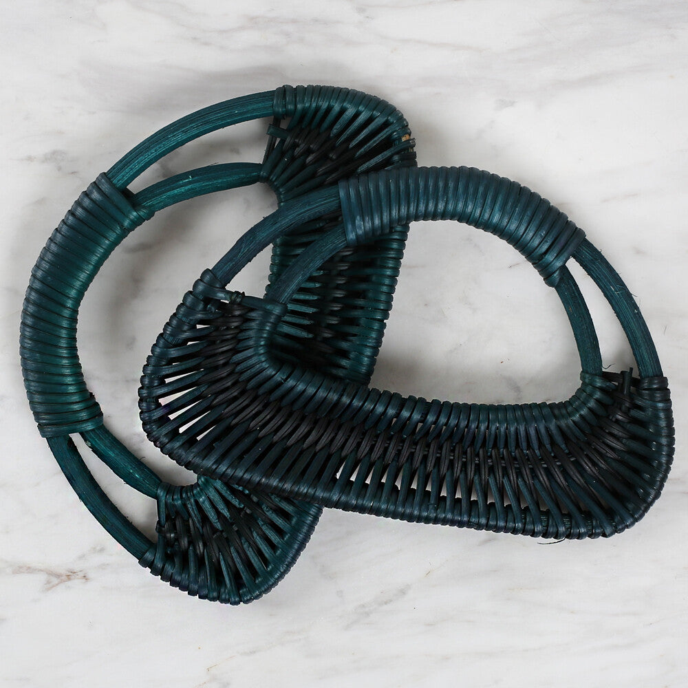 Loren Bambu Koyu Yeşil 2'li Çanta Sapı 