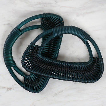 Loren Bambu Koyu Yeşil 2'li Çanta Sapı 