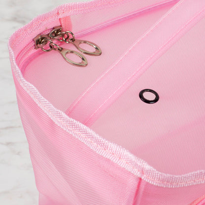 Loren Pembe Örgü Çantası