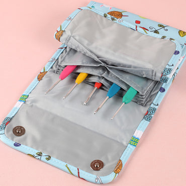 Loren Desenli Mavi Küçük Boy Şiş,Tığ Çantası - EB031