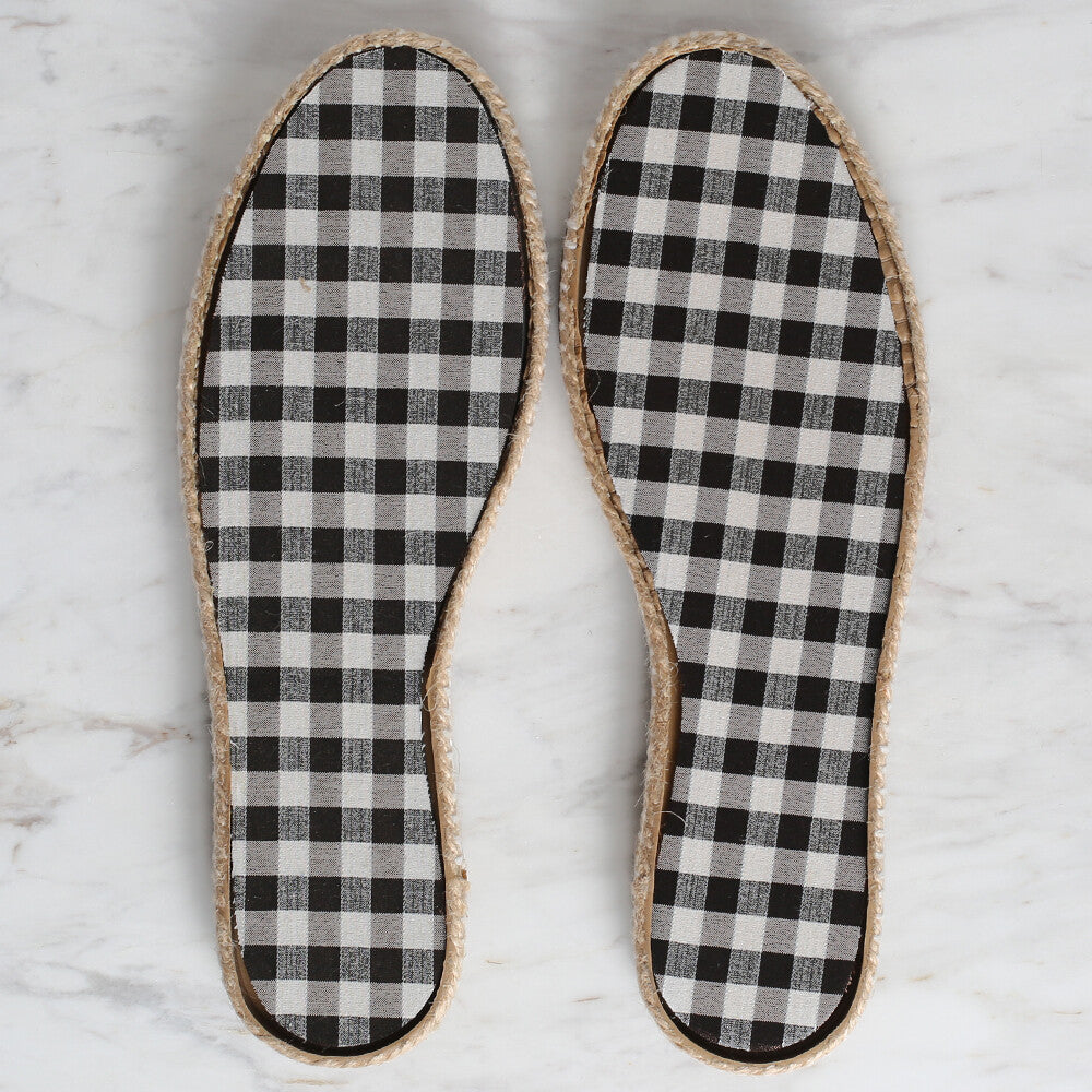 Loren Dar Hasır Espadril / Ayakkabı Tabanı 37 Numara Kahverengi