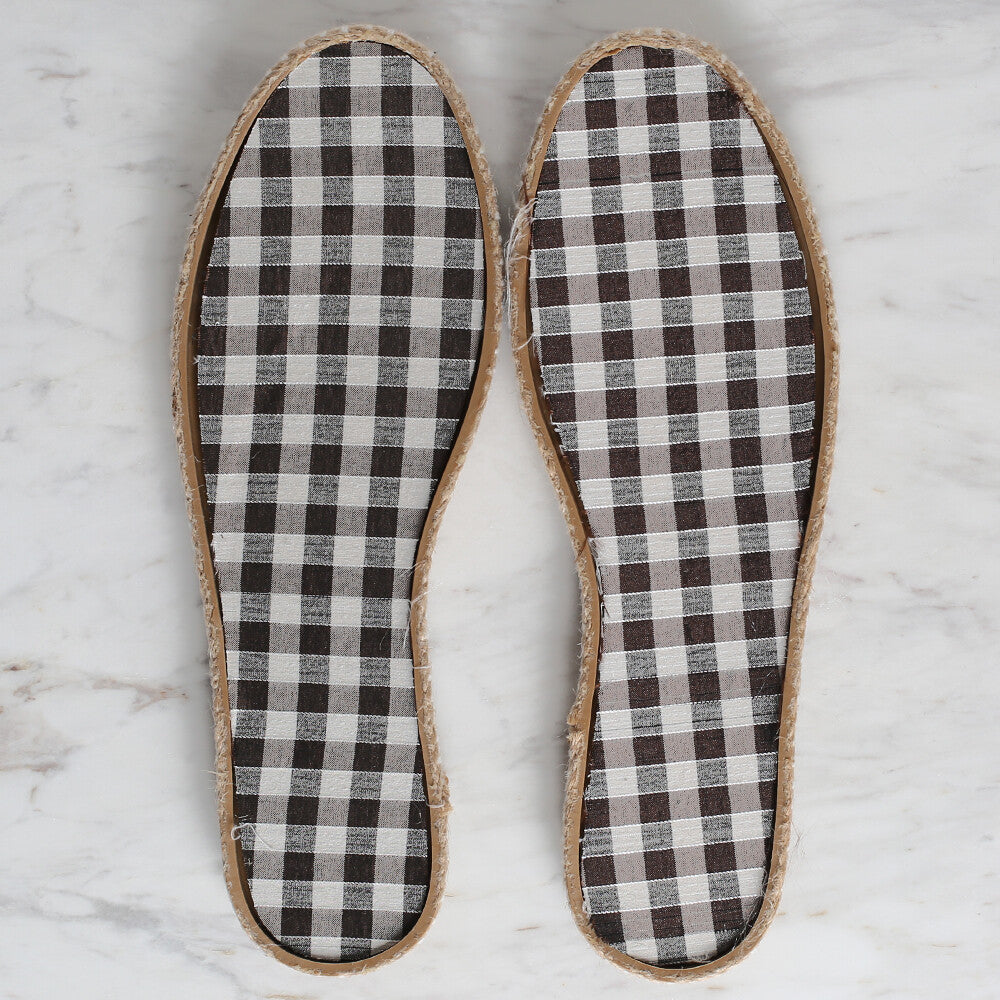 Loren Dar Hasır Espadril / Ayakkabı Tabanı 39 Numara Kahverengi