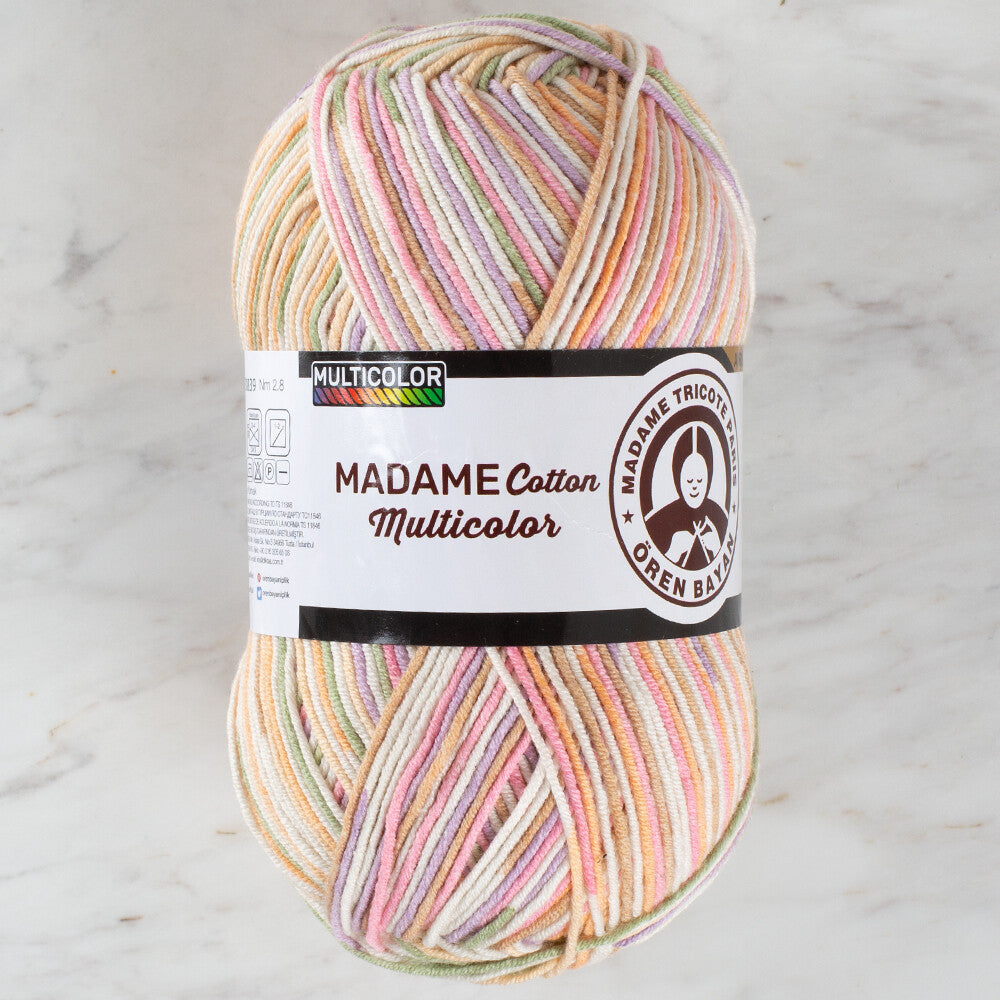 Örenbayan Madame Cotton Multicolor Ebruli El Örgü İpi -451