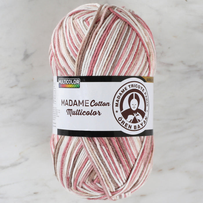 Örenbayan Madame Cotton Multicolor Ebruli El Örgü İpi -446