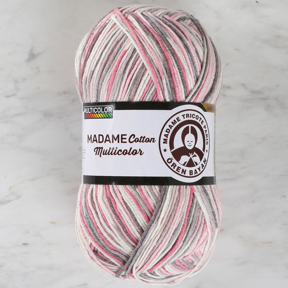 Örenbayan Madame Cotton Multicolor Ebruli El Örgü İpi -450