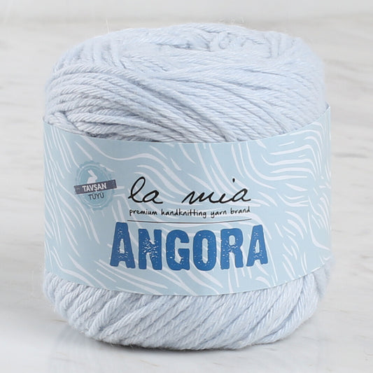 La Mia Angora 50GR Buz Mavi El Örgü İpi - L128