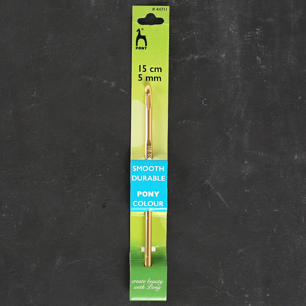 Pony Colour Metal 5 mm 15 cm Sarı Yün Tığ - 44711