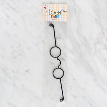 Loren Plastik Amigurumi Gözlük Siyah