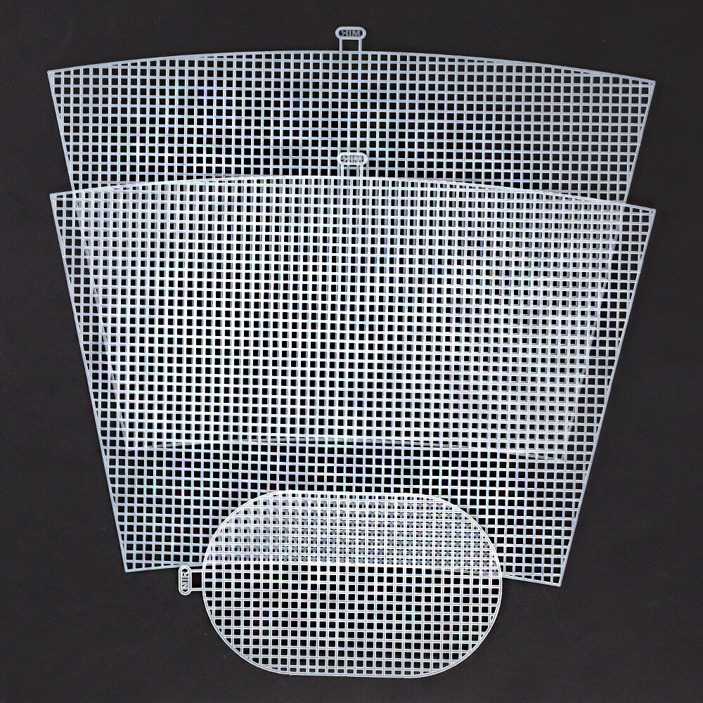 Yabalı 40x26 cm Beyaz Plastik Çanta Kanvası