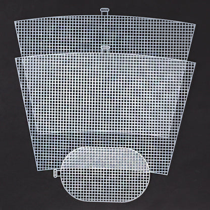 Yabalı 40x26 cm Beyaz Plastik Çanta Kanvası