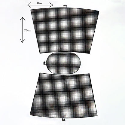 Yabalı 40x26 cm Siyah Plastik Çanta Kanvası