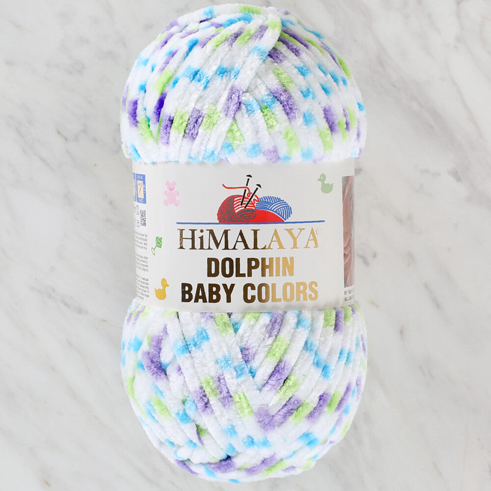 Himalaya Dolphin Baby Colors Kadife Ebruli El Örgü İpi - 80422