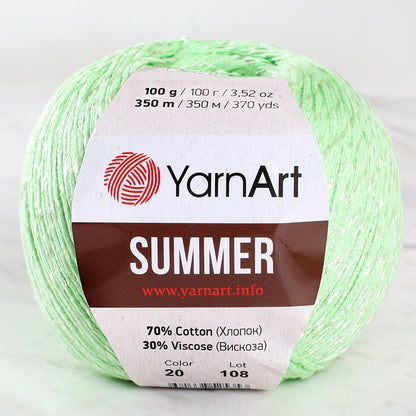 Yarnart Summer Yeşil El Örgü İpi - 20