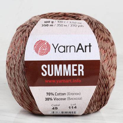 Yarnart Summer Kahverengi El Örgü İpi - 49