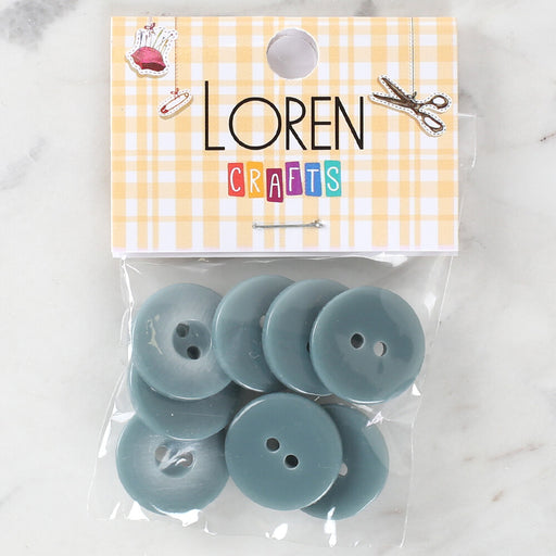 Loren Crafts 8'li Düğme Yeşil - 1143